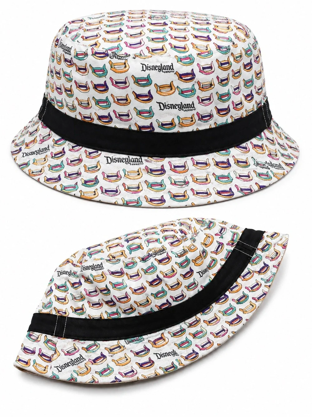 Disneyland Resort Multicolor Allover Print Bucket Hat – New With Tags